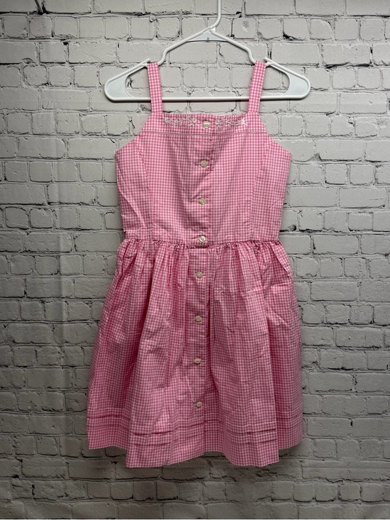 Polo Ralph Lauren Other - Polo by Ralph Lauren girls Pink Gingham Button-Front Sundress Sz 14 NWT